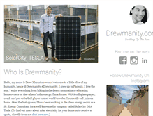 Tablet Screenshot of drewmanity.com